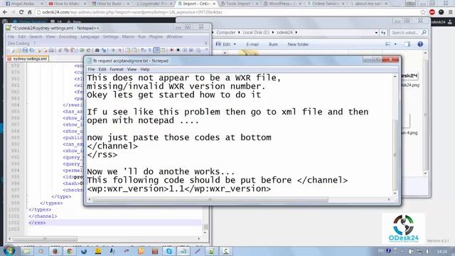 How to import wordpress xml file and how to fix XML to WXR issue смотреть онлайн