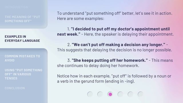 Understanding the Phrase "Put Something Off": An Easy Guide for English Learners смотреть онлайн