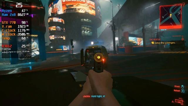 GTX 770 / Cyberpunk 2077 / 1080p / Low ( Targeting 30 FPS ) смотреть онлайн