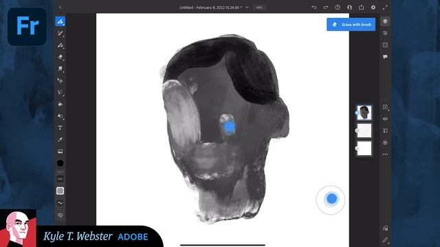 Erase with Any Brush Instantly in Adobe Fresco смотреть онлайн