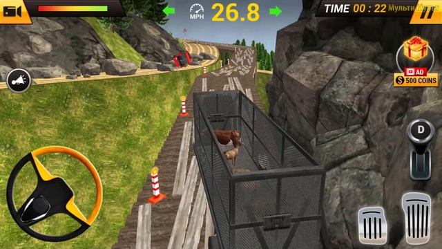 Offroad Real Farm Animal Transport Driving 2019 - Best Android GamePlay смотреть онлайн