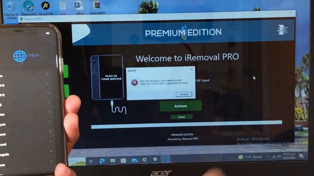 Desbloqueo de icloud bypass iOS 17 con iRemoval Tool Febrero 22 2024 aún no soportado смотреть онлайн
