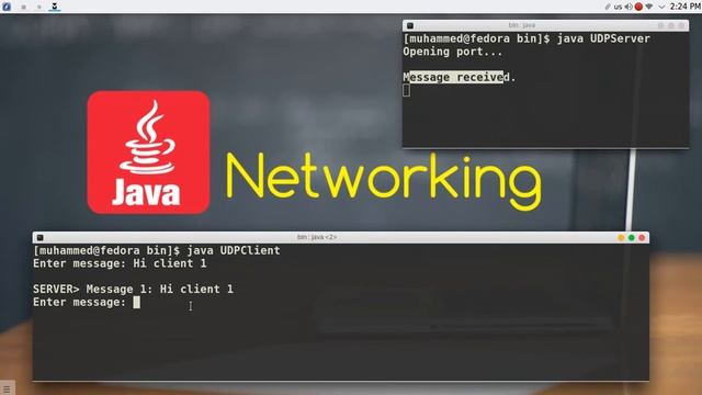76 JAVA Networking Chat Server Client UDP смотреть онлайн