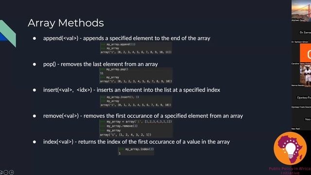 PPiAI Coding Class - Term 1 2023 Lecture 5 - Data Structure (arrays and dictionaries) смотреть онлайн