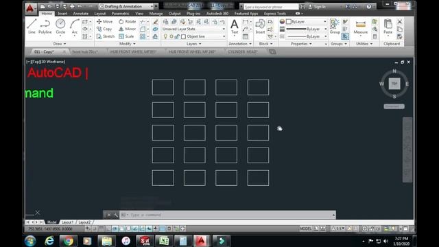 How to use Array Command in AutoCAD [Urdu] смотреть онлайн