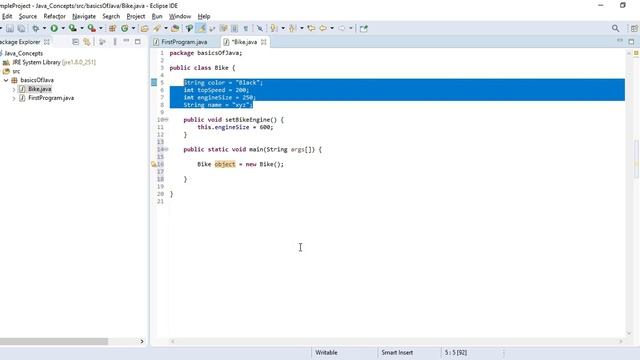 Java Tutorial | 06 | Class in Java | Object in Java | смотреть онлайн