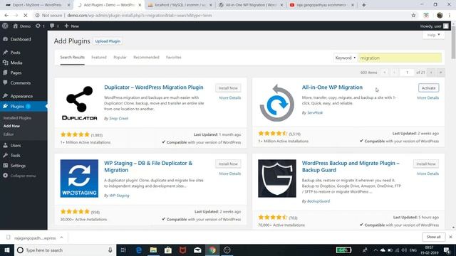 Backup and Migrate WordPress Website | All-in-one wp migration plugin смотреть онлайн