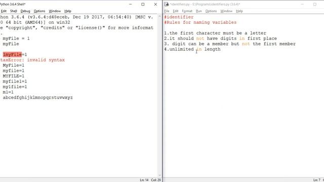 Identifiers in Python | Python Basics | Detailed Identifiers rules смотреть онлайн