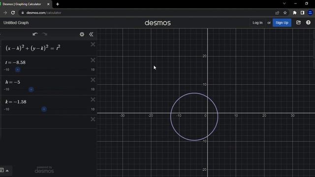 Circle Animation Desmos смотреть онлайн