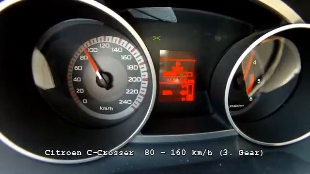 Citroen C-Crosser HDI 2.2L || 115kW/156PS || 0-100 km/h in 9.7 sek. смотреть онлайн