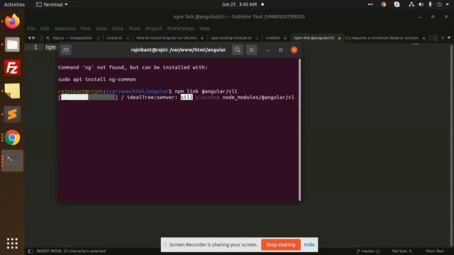 Command 'ng' not found, but can be installed | ng: command not found while creating new project смотреть онлайн