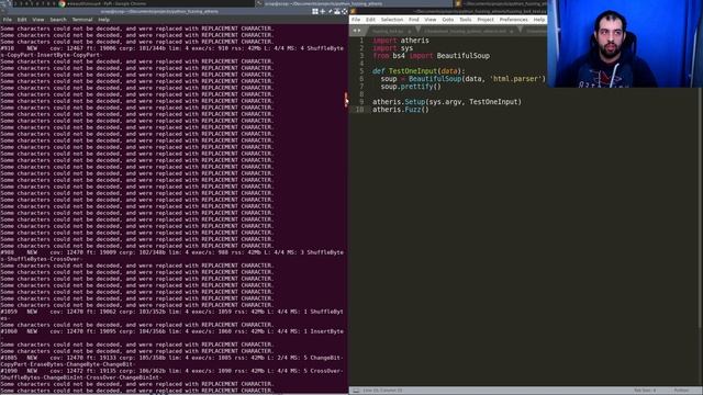Fuzzing Famous Python library with Google Atheris Fuzzer & find BUGS! - Python Security #2 смотреть онлайн