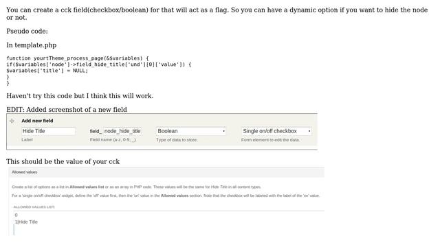 Drupal: How do I hide the title on a specific node? (4 Solutions!!) смотреть онлайн