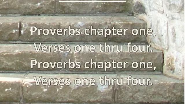 Proverbs 1:1-4, The Proverbs of Solomon, singalong w lyrics, Key of D смотреть онлайн