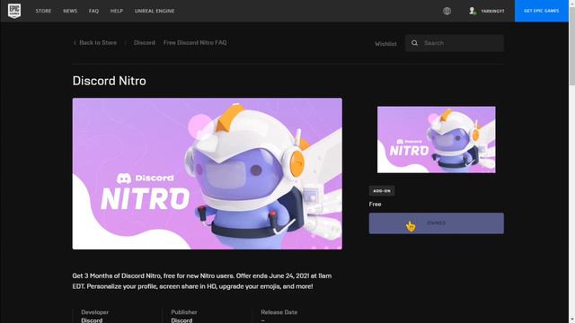 КАК БЕСПЛАТНО ПОЛУЧИТЬ Discord Nitro в Discord? РАБОТАЕТ ДО 24 ИЮНЯ! смотреть онлайн