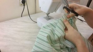 Ночная сорочка часть 3/6. Обработка горловины ночной сорочки. Кройка и шитье. Руки из плеч.