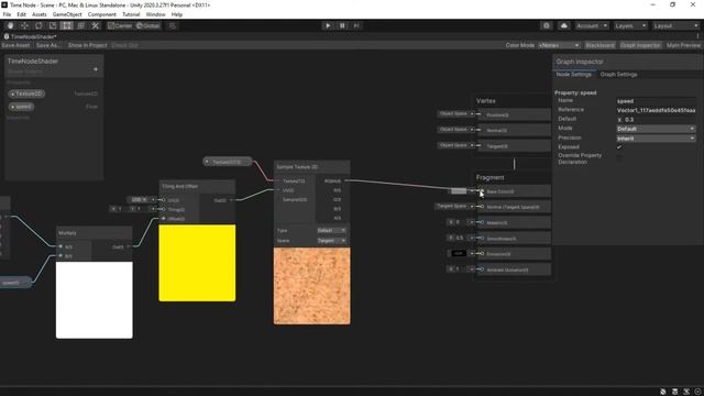 Shader Graph Unity 2020 | Time Node Tutorial | Example ! смотреть онлайн