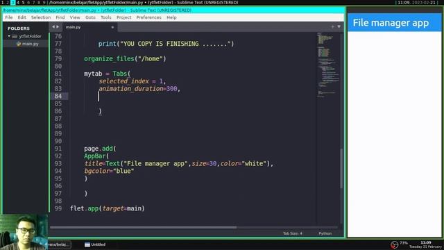 Flet Tutorial - Create File Manager App смотреть онлайн