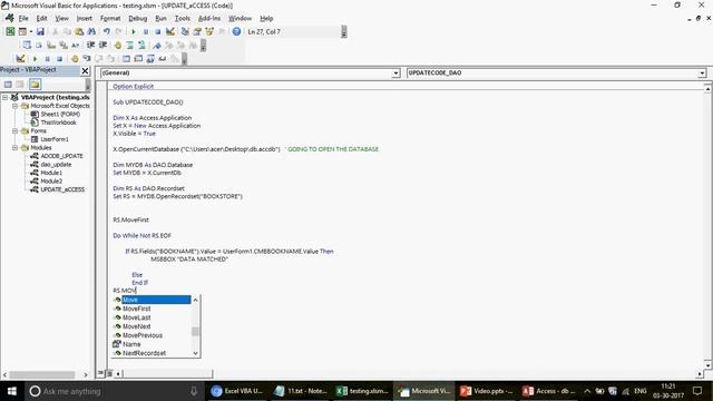 Learn MS Excel - Video 381- VBA DAO - Update Access Table from UserForm -Part 2 смотреть онлайн