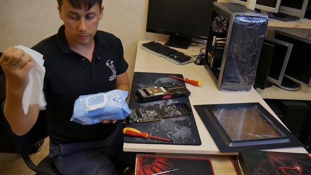 Что делать если видеокарта заболела и греется (на примере RX 570 RED DEVIL - замена термопасты) смотреть онлайн