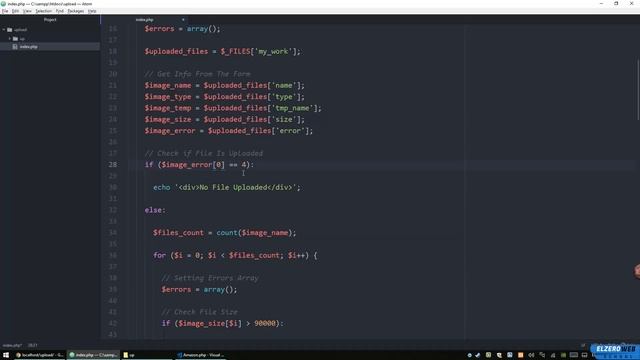 PHP Upload Script In Arabic #06 - Handle Multiple Files Uploads Errors Part 2 смотреть онлайн