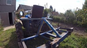 МТЗ. правильный палец для погрузки рулонов сена  распашник для картошки на миник.