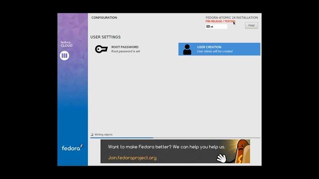 Установка Fedora Atomic Host 24 (Container OS ) смотреть онлайн