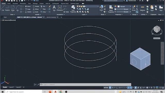 How to make a spring, How to make a THREAD using AutoCAD 2022? смотреть онлайн