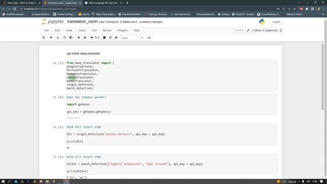 Python ile Diller Arası Çeviri Uygulaması смотреть онлайн
