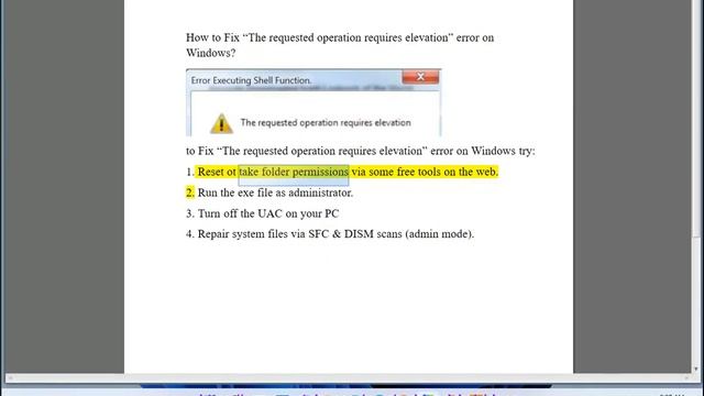 Fix The requested operation requires elevation error on Windows 11/10/8/7 (3/30/2023 Updated) смотреть онлайн