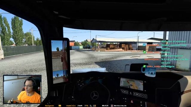 Ets 2, Mapa Hungria, Mercedes actros Mp5, Single, !opentrack, 1080/60fps. смотреть онлайн