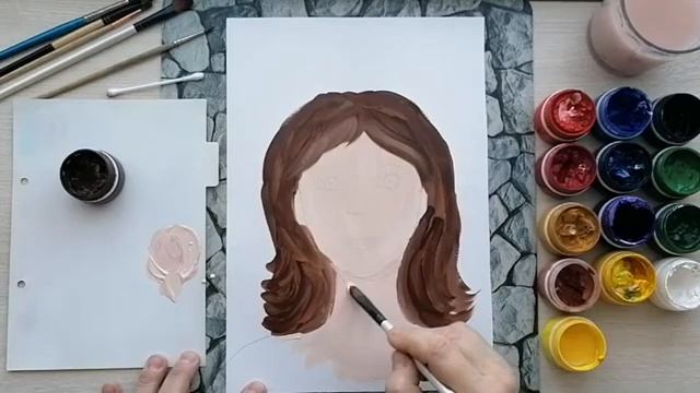 Мамочка моя. Рисуем портрет мамы. смотреть онлайн