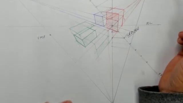 129. Perspective Drawing: The Eye Level in Three-Point Perspective смотреть онлайн