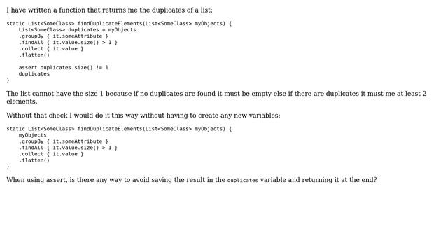 Code Review: Better way to assert correct return values in Groovy смотреть онлайн