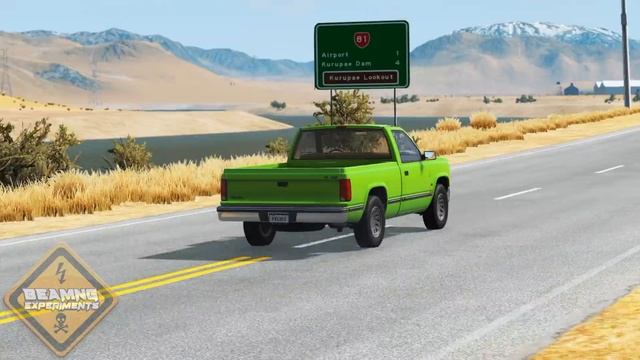 Truck Car Fall in a Giant Hole - BeamNG Drive Experiments - BeamNG Drive смотреть онлайн