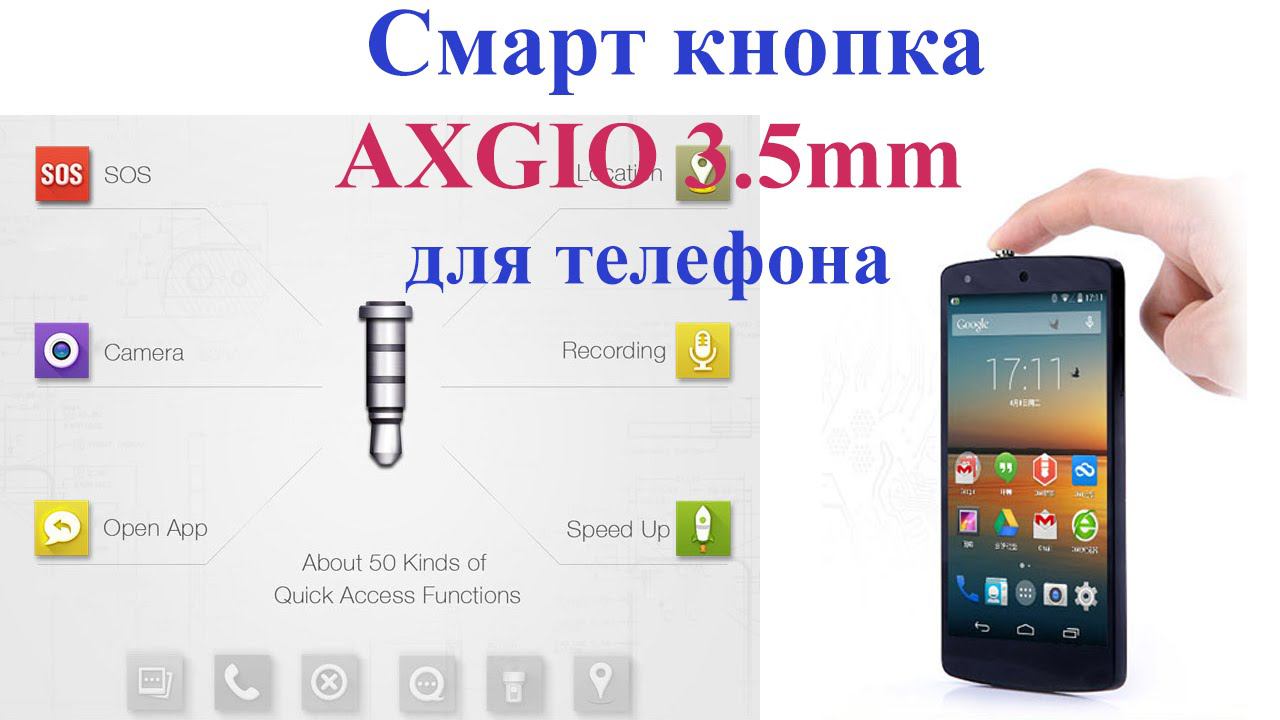 Смарт кнопка AXGIO для телефона. Smart key AXGIO. смотреть онлайн