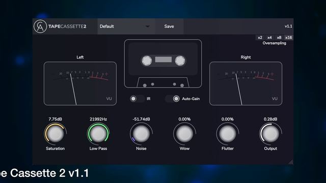 Tape Cassette 2 | v1.1 Update | Free Plugin | AU, VST3, AAX, AUv3 смотреть онлайн
