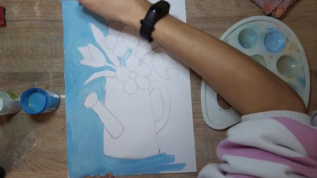 Лейка с цветами смотреть онлайн