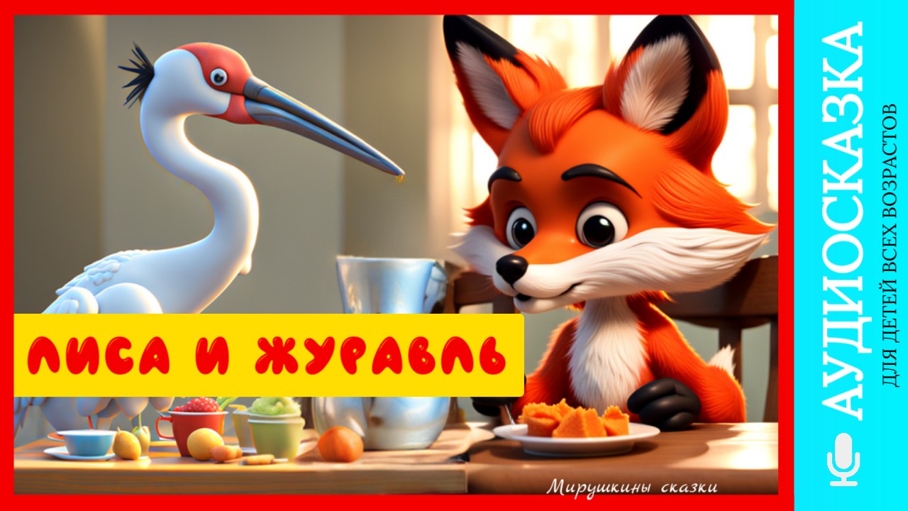 Лиса и журавль | аудиосказки | народные сказки | детские сказки онлайн | сказка | мультик смотреть онлайн