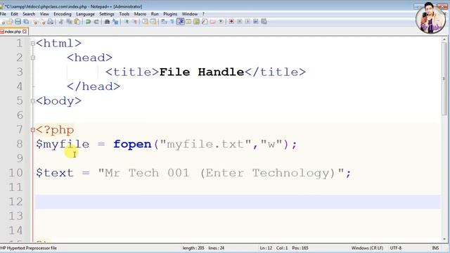 PHP File Handling | PHP File Write | PHP File Function | File Handling in PHP|Tutorial for Beginner смотреть онлайн