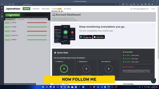 Make Your Discord Bot Online Forever 2022 | Repl.it смотреть онлайн