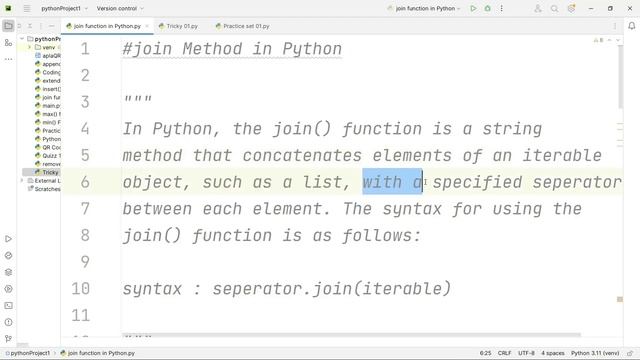 Why Not To Use join Method in Python | join Function in Python | Code Marathi смотреть онлайн