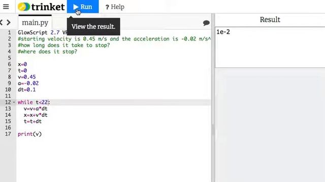 1D Kinematics Problem in Python смотреть онлайн
