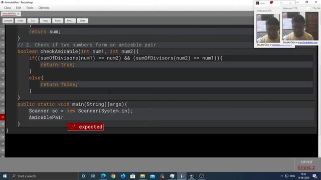 Number Related Program: Amicable Pair in Java [Code] (ICSE-ISC) смотреть онлайн