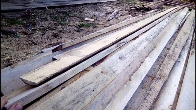 Горбыль с многопила на дрова и для строительства сарая - Сколько доски вышло с машины горбыля? смотреть онлайн