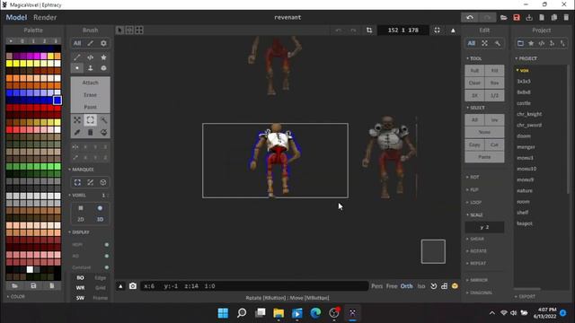 Voxel Time Lapse - Revenant from Doom II смотреть онлайн