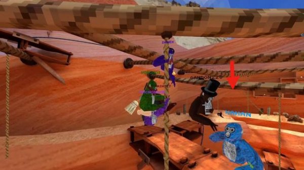 Кто дольше продержится на канате челлендж! Горилла таг | gorilla tag