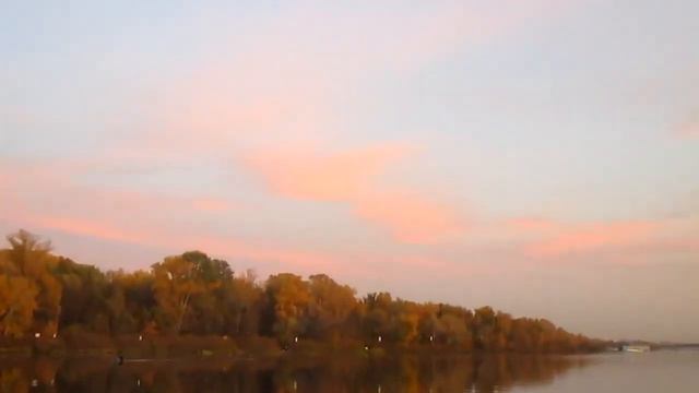 Киев, Труханов остров. Матвеевский залив. Осень, вечер. #Kyiv #Bulgakov #Autumn #Evening #Киев смотреть онлайн