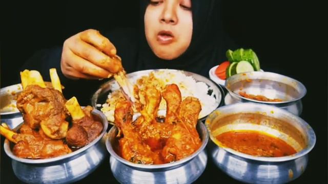 Eating Mutton Foto Curry Chicken Leg Mutton Curry ExtraGravy With Rice|Mukbang India Complikation смотреть онлайн