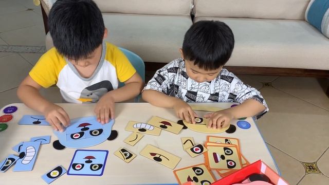 New style puzzle , Panda's expression puzzle смотреть онлайн